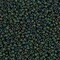 Miyuki 11 Round Seed Bead, 11-2066, Matte Metallic Dark Green Iris, 13 grams